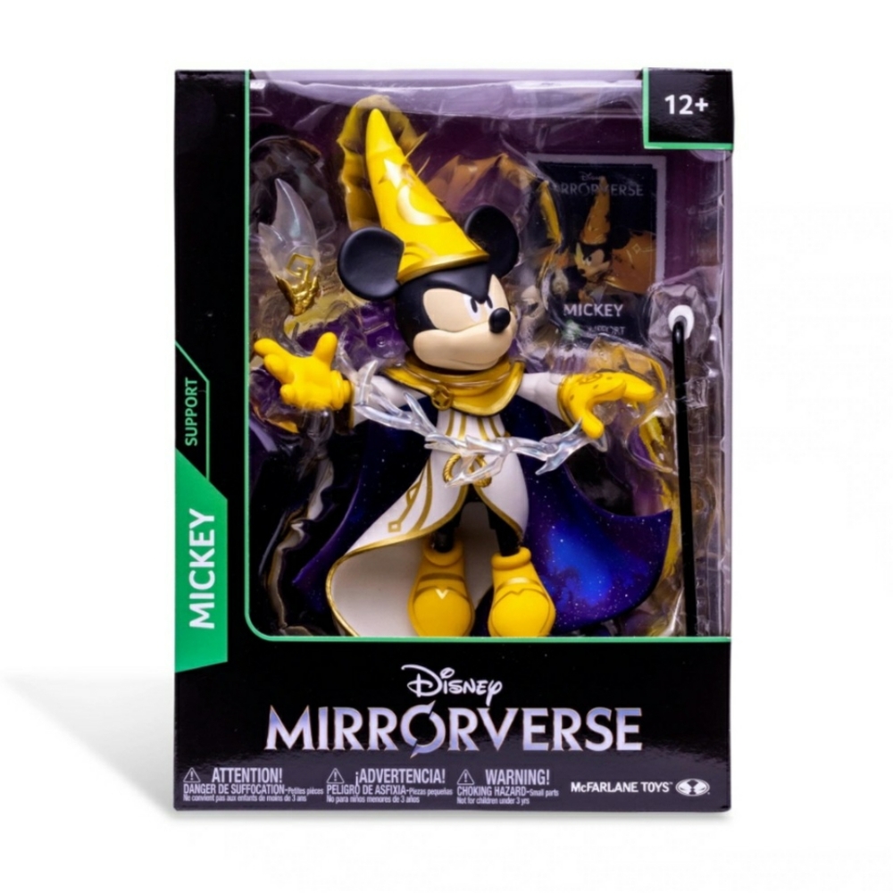 Disney Mirrorverse Sorcerer Mickey Action Figure – Yellow & Black